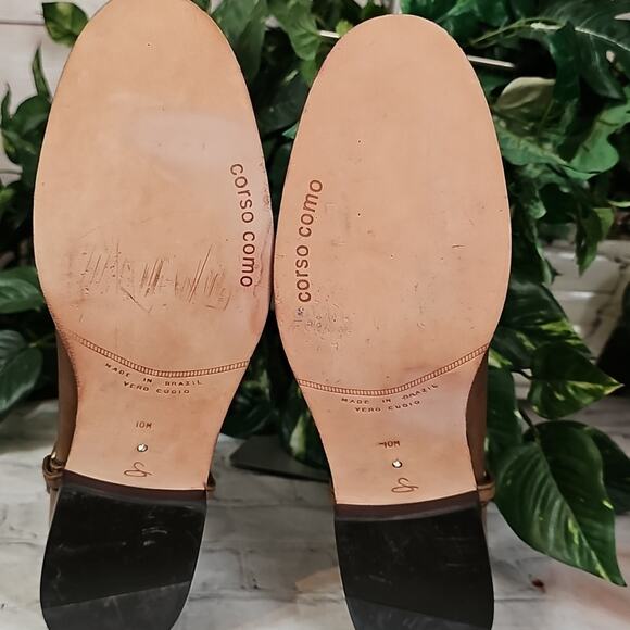 Corso Como SIDE Tie Brown Leather Ankle Boots 10 - Picture 7 of 14